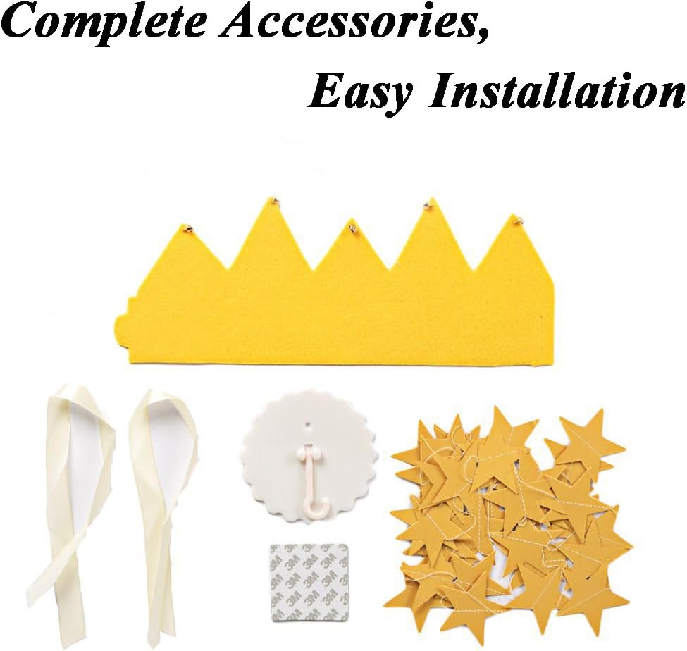 Toldo de cama para niñas, suave, lavable y fácil de instalar, toldo para cuna para habitación de niñas con decoración de estrellas, toldo de cama de