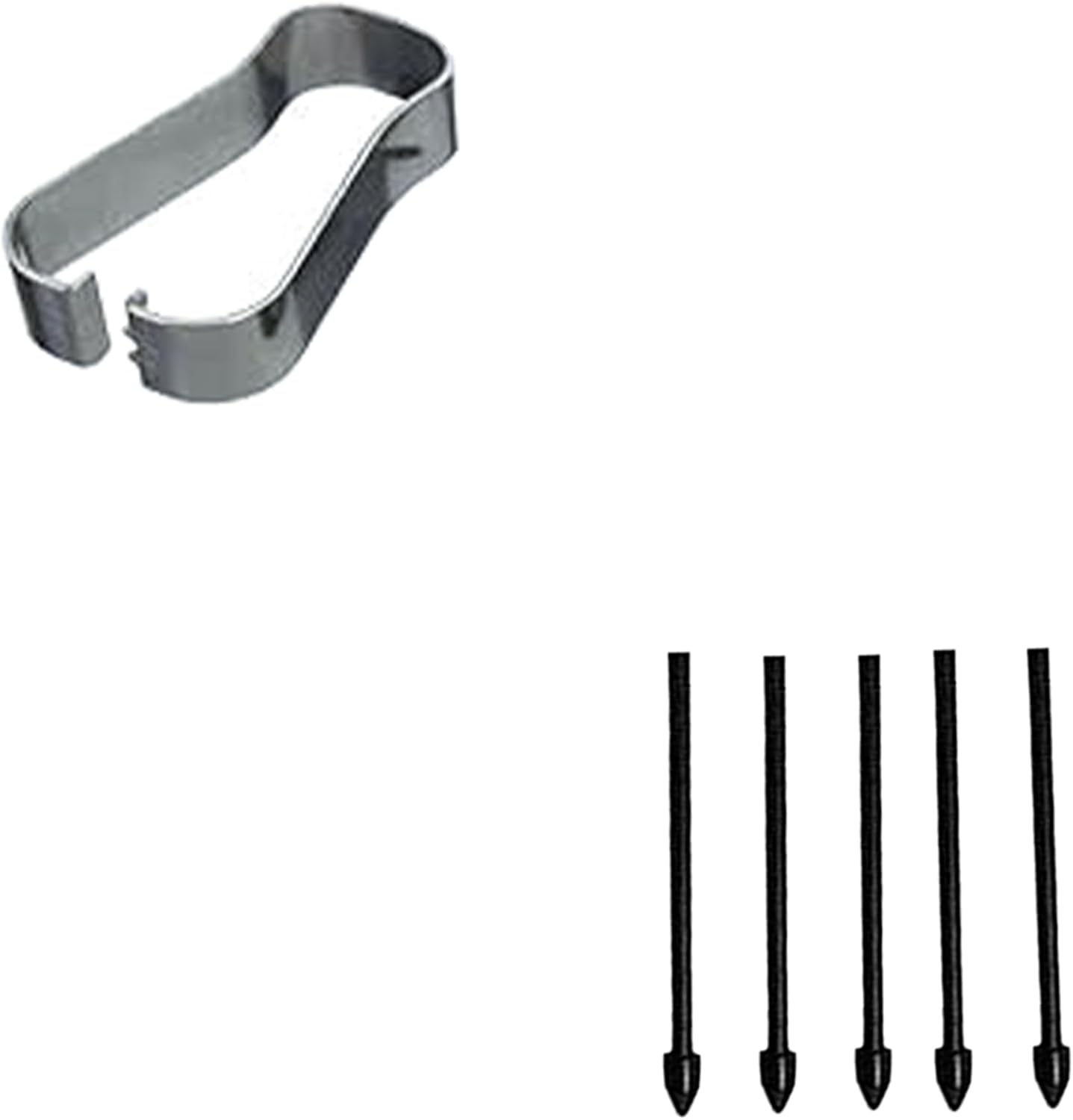 Paquete de 5 puntas negras de repuesto para bolígrafo Tab S9 S compatibles con Samsung Galaxy Tab S9 UltraS9 Plus S Pen Tips de repuesto + 1 pinza