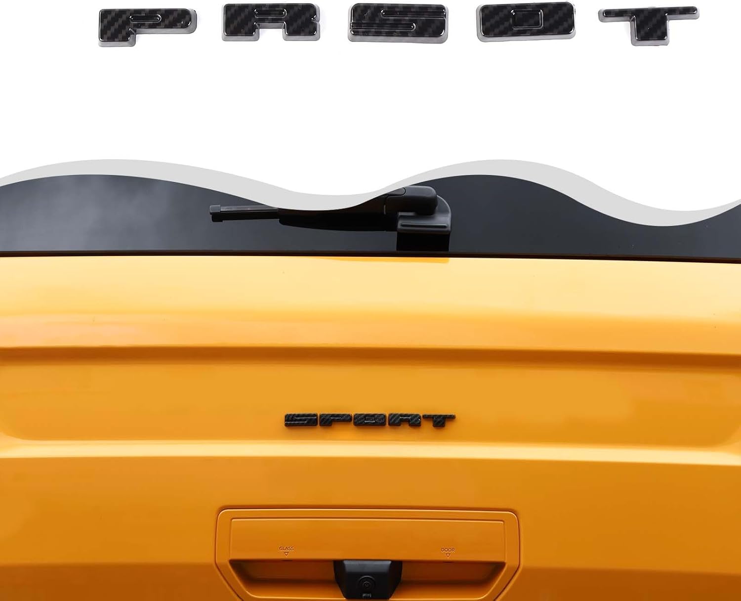 Insertos de letras para portón trasero para emblemas deportivos Ford Bronco 2021 2022+ calcomanías para portón trasero, accesorios de repuesto,