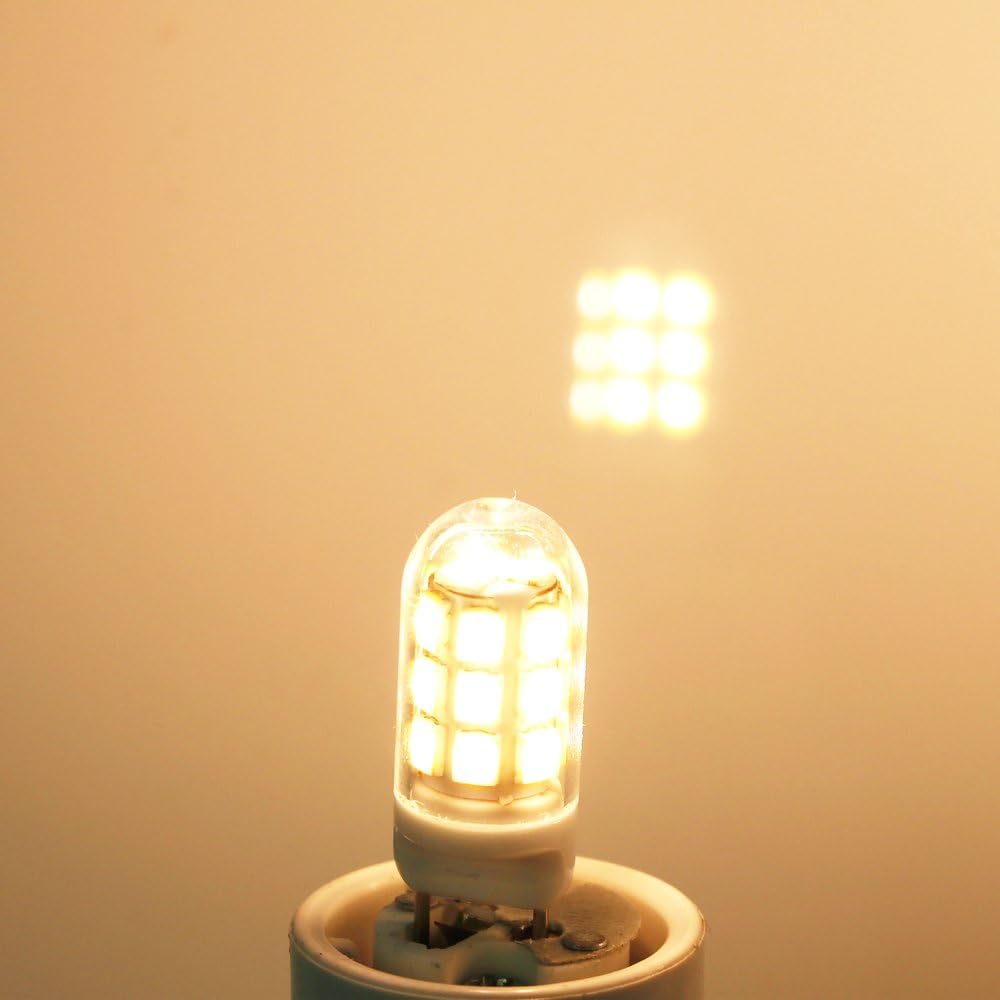 Bombilla LED G8, bombillas de microondas de 20 W debajo del capó, bombillas de superficie de luz de cocina sobre la estufa para horno microondas GE,