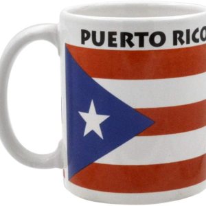 Taza de café con la bandera de Puerto Rico, regalos de recuerdo, recuerdos de cerámica de Puerto Rico, 11 onzas, sin BPA y aptas para microondas Taza de café con la bandera de Puerto Rico, regalos de recuerdo, recuerdos de cerámica de Puerto Rico, 11 onzas, sin BPA y aptas para microondas