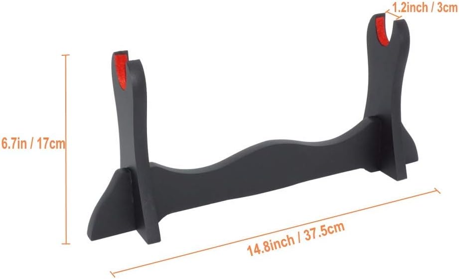 Sword Stand,Samurai Sword Katana Holder Stand Bracket Rack Display Black 1Tier