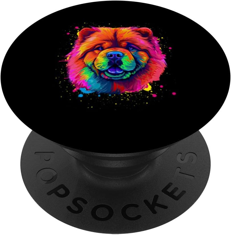 Splash Art Chow Chow Dog Owner Gift Idea Dog PopSockets Swappable PopGrip