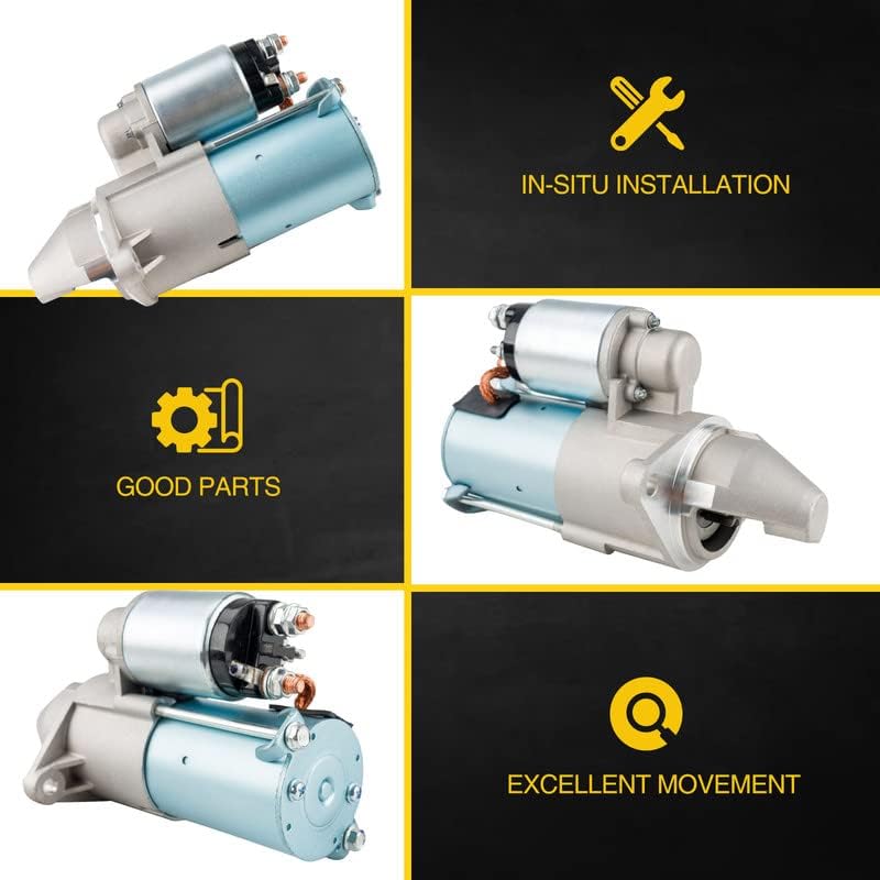 AUTOSITY Arrancadores de arranque, compatible con Aveo 2004-2008 1.6L 4 Cyl Replacement 476724, 476725, SDR0350, 96469963, 96550782, 96550792,