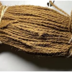Cordel de jardín para atar tomates hecho de fibra de coco de alta calidad (fibra de coco) longitud 60 pies de grosor 0.118 in Cordel de jardín para atar tomates hecho de fibra de coco de alta calidad (fibra de coco) longitud 60 pies de grosor 0.118 in