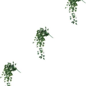 IMIKEYA 3 piezas de corona de interior montada en la pared, plantas de vid de imitación, decoración de plantas de vid decorativa, guirnalda de IMIKEYA 3 piezas de corona de interior montada en la pared, plantas de vid de imitación, decoración de plantas de vid decorativa, guirnalda de