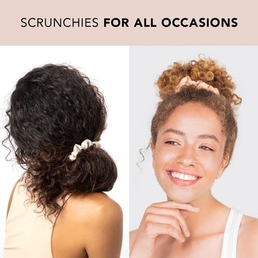 Kitsch Coleteros de satén para mujer, más suaves que la seda para el cabello, coleteros de satén para niñas, lazos de satén para mujeres, ligas de