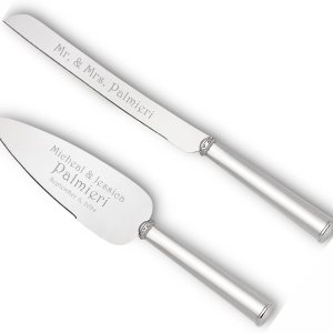 Lenox Devotion – Juego de cuchillos y servidores personalizados para tartas de boda, juego de corte de pastel de boda grabado, regalos de compromiso Lenox Devotion – Juego de cuchillos y servidores personalizados para tartas de boda, juego de corte de pastel de boda grabado, regalos de compromiso