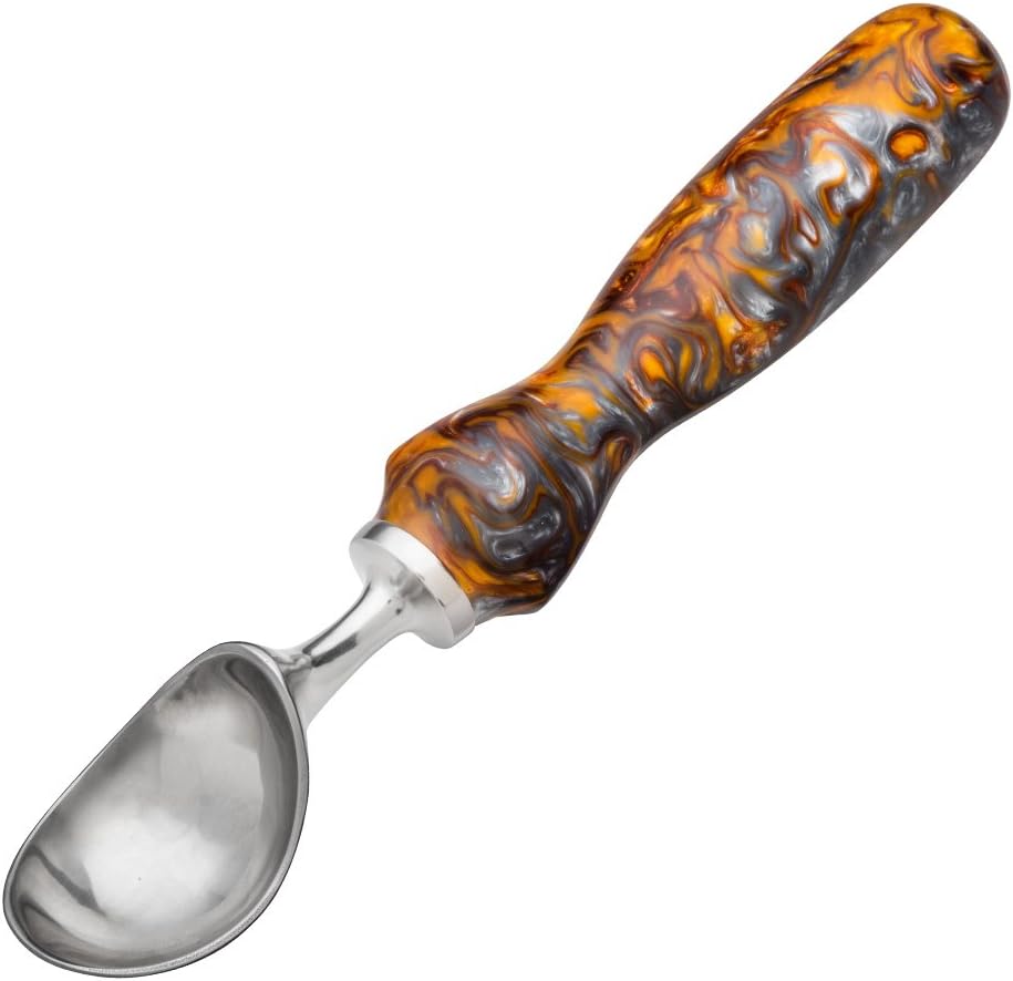 Kit de herramientas de cuchara de helado de acero inoxidable con inserto roscado, cucharas de helado para congelación más dura, accesorios de helado