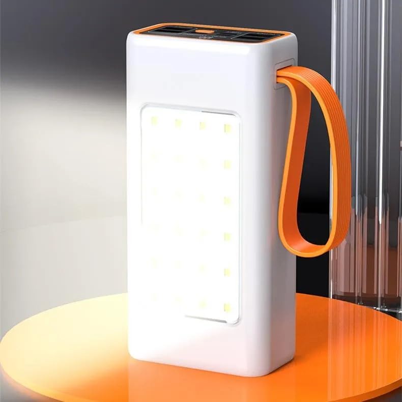 Banco de energía súper rápido de 66 W, cargador portátil para portátil de 60,000 mAh, luz LED, paquete de batería delgada para iPhone Pro Max Mini