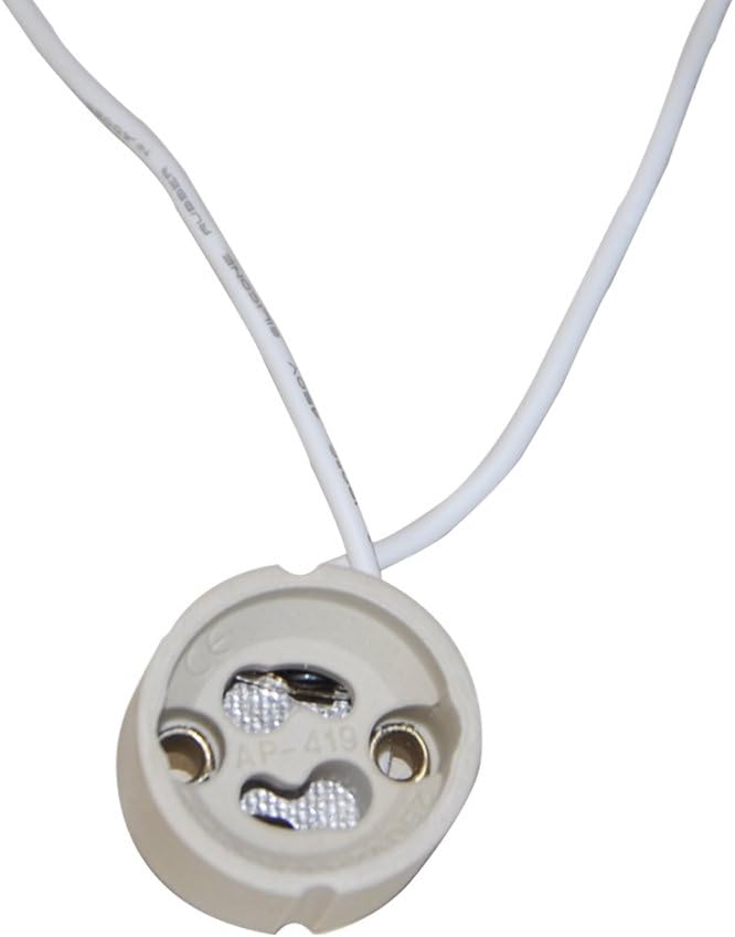 (Lote de 10) SpiritLED GU10 Socket, conector de cable para bombilla GU10