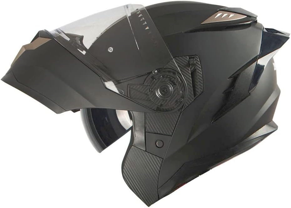 Casco de rostro completo 1Storm, con módulos de motocicleta y bicicletas de la calle, con armadura de visera parasol, dual y movimiento de volteado