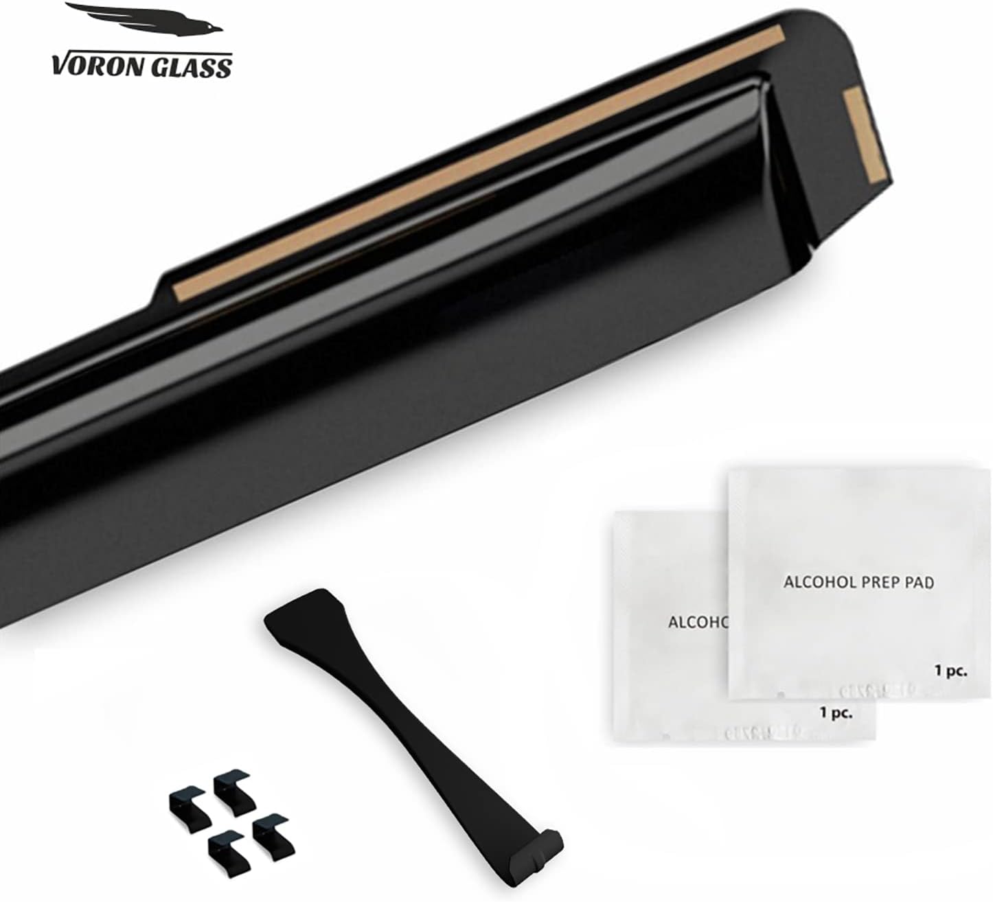Voron Glass Protectores de lluvia extra duraderos en canal para Honda Passport 2019-2023, deflectores de ventana, viseras de ventana de ventilación,