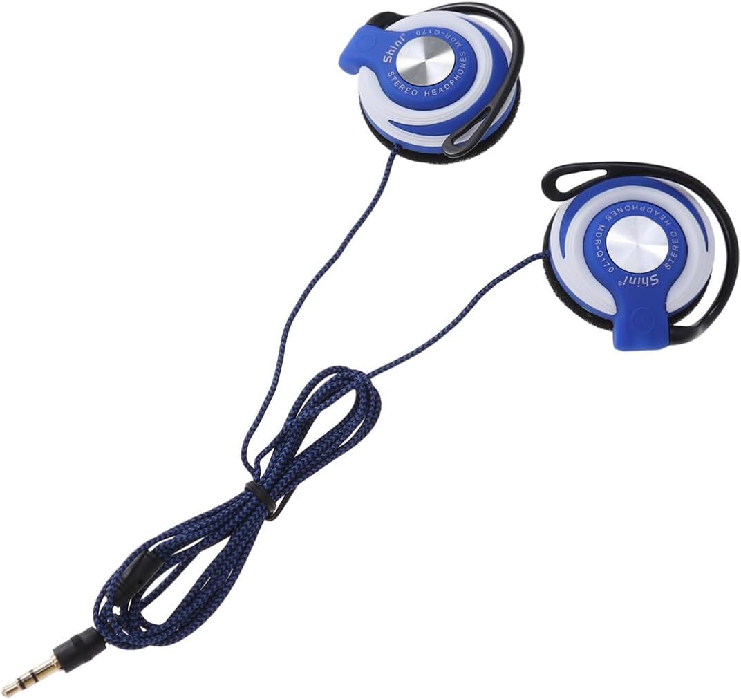 Auriculares de clip – 2 unidades de auriculares de 0.138 in tipo clip auriculares auriculares auriculares estéreo auriculares con cable de clip en