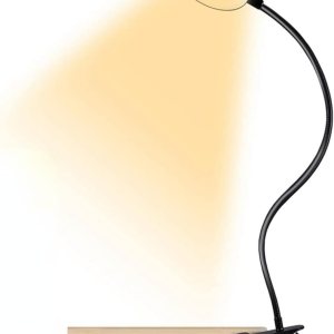 HFENGKG LED Clip on Desk Lamp 360 Rotatable Gooseneck Reading Table Light Eye-Caring USB Clamp Books Night Light Read Light (Black) HFENGKG LED Clip on Desk Lamp 360 Rotatable Gooseneck Reading Table Light Eye-Caring USB Clamp Books Night Light Read Light (Black)