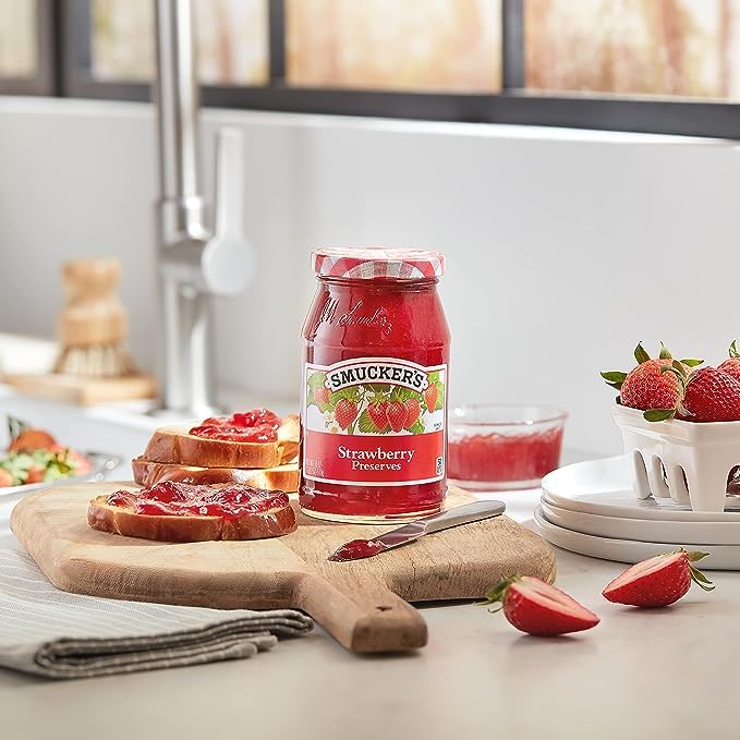 Smucker’s – Conservas sin semillas, fresa, 12 onzas, paquete de 2 (24 onzas en total)