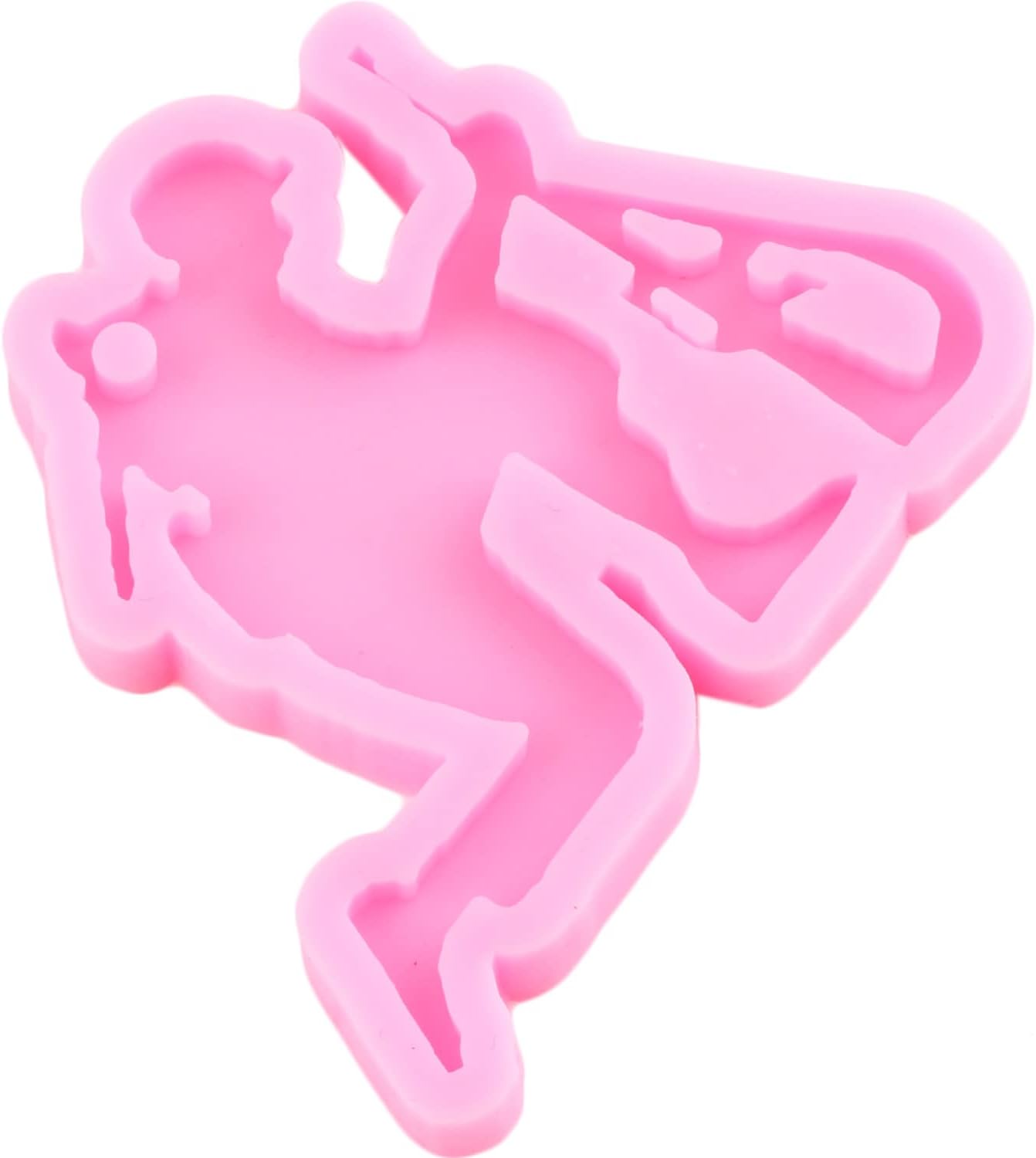 Moldes de resina para llavero de pistola de soldado caído, placa de perro con bandera estadounidense, molde de fundición de resina con corazón de