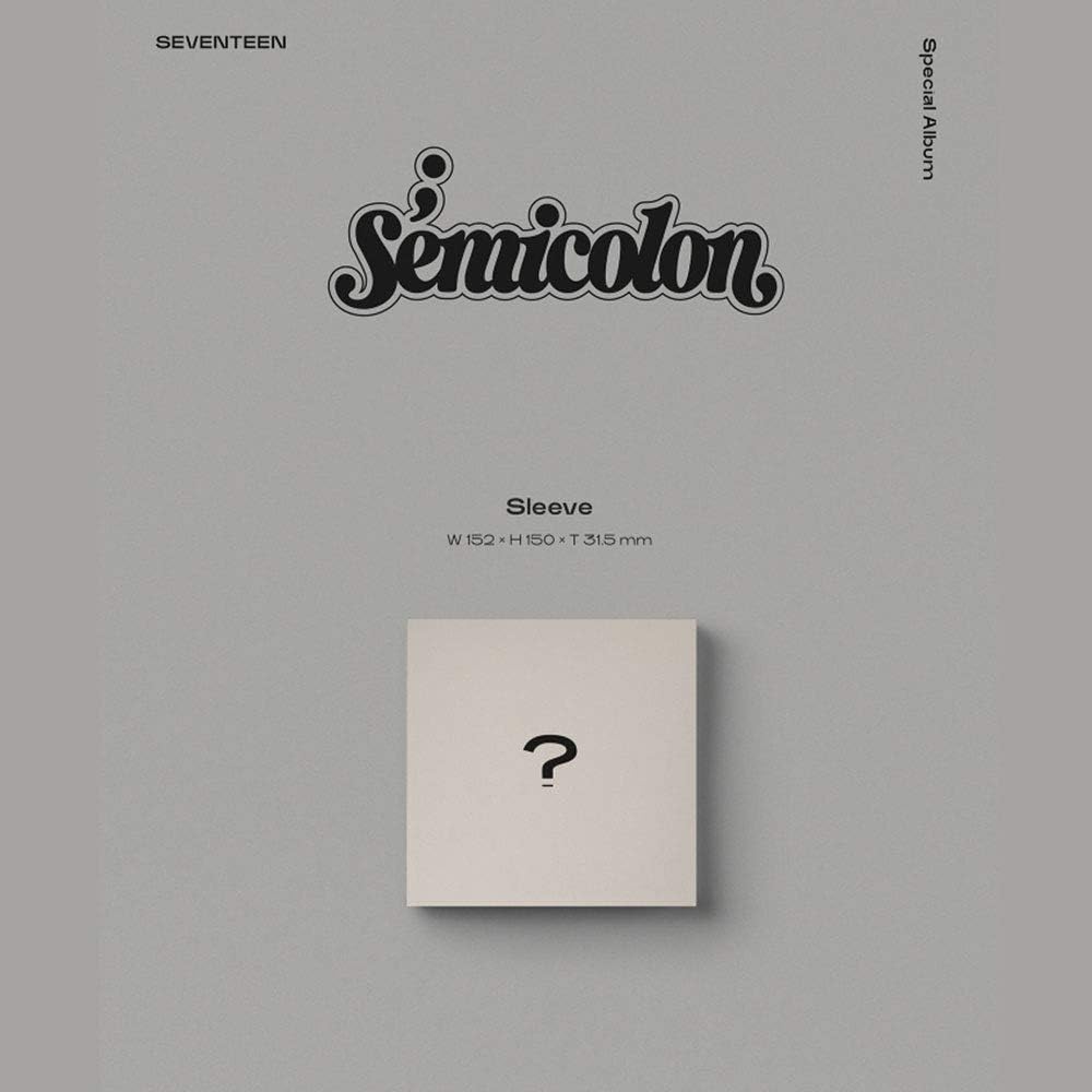 Pledis Entertainment Seventeen – Álbum de punto y coma + póster plegado+juego de tarjetas fotográficas adicionales
