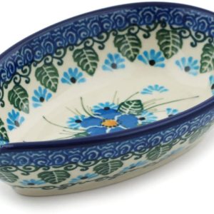 Auténtico soporte para cuchara de cerámica polaca UNIKAT en Forget Me Not Diseño hecho a mano en Bolesawiec Polonia por Ceramika Artystyczna + Auténtico soporte para cuchara de cerámica polaca UNIKAT en Forget Me Not Diseño hecho a mano en Bolesawiec Polonia por Ceramika Artystyczna +