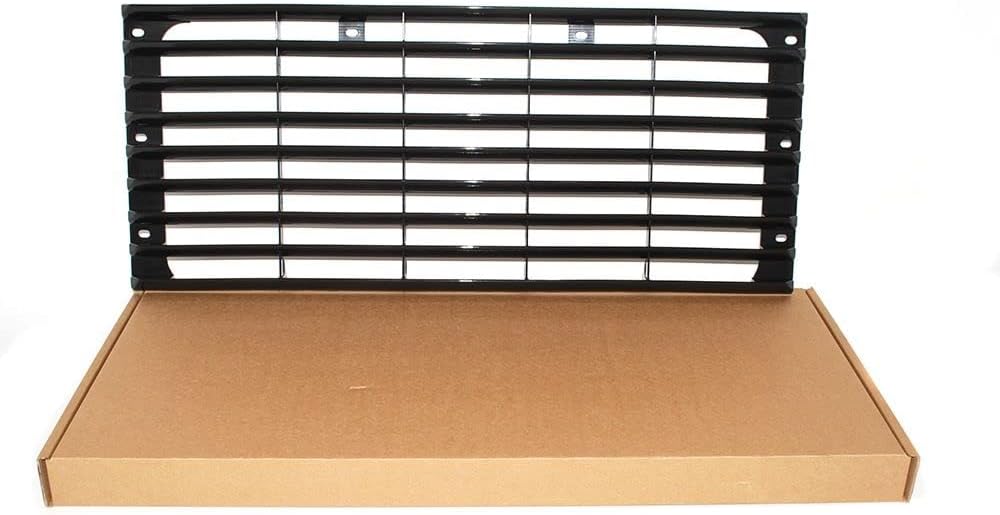 Rejilla de radiador frontal de plástico con brillo negro compatible con LAND ROVER DEFENDER 90 110 130 hasta 2016, parte # LR038615