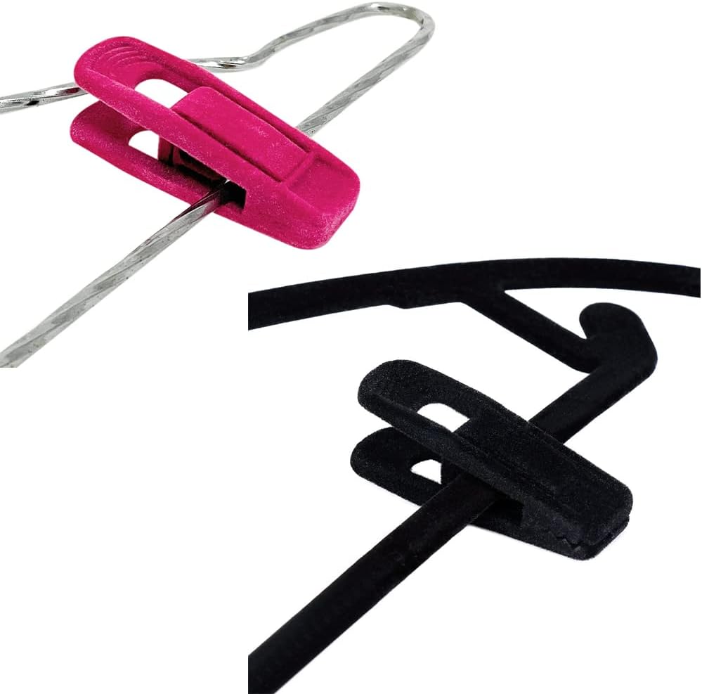 Juego de 10 clips de terciopelo antideslizantes para colgar ropa, línea delgada, clips de dedos fuertes, clip extraíble para pantalones para fijar