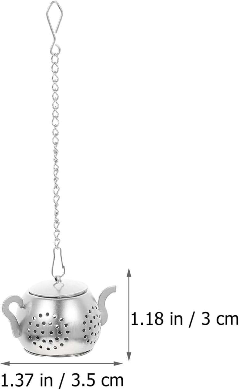 SHERCHPRY 2 cestas de té de acero inoxidable, coladores de té con tapa, colador de té extrafino, infusor de té de acero inoxidable, té caliente, té