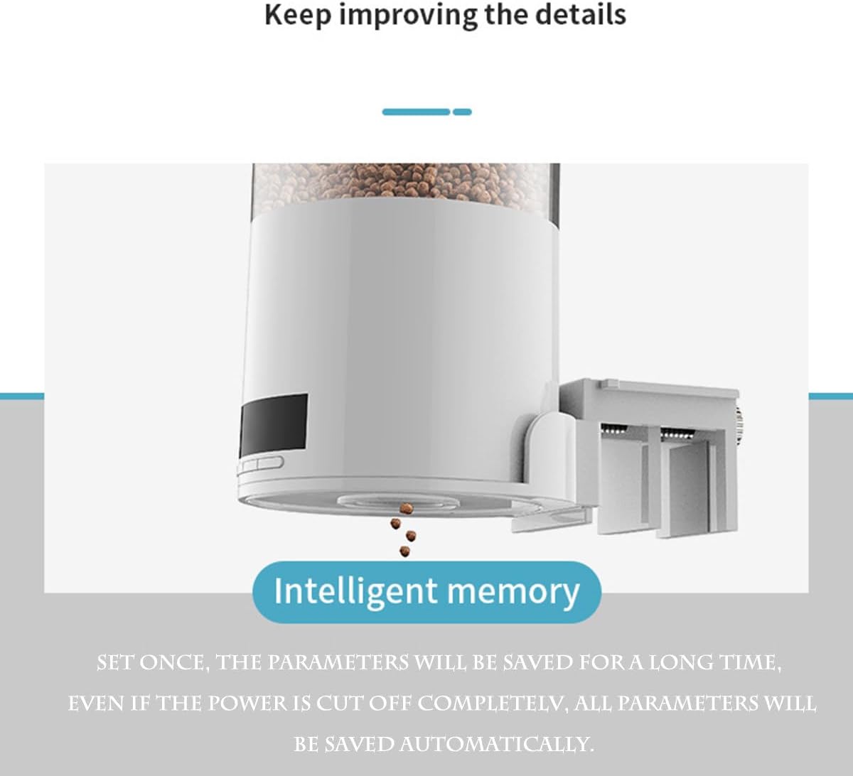 Alimentador automático de peces para acuario, dispensador automático de alimentos para peces recargable para pecera, temporizador de alimentador de