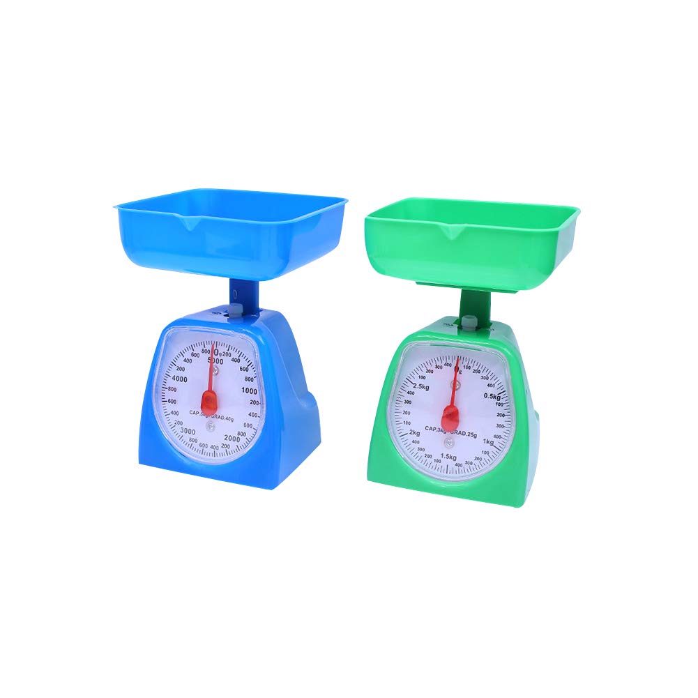Utoolmart Báscula mecánica de cocina, báscula de alimentos dietéticos, con medidas de libras y kilogramos, rango de medición, 176.37 oz, precisión