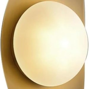 Aplique de pared moderno de mediados de siglo, lámpara de pared de cristal, forma clásica de media luna, luz dorada de montaje en pared para sala de Aplique de pared moderno de mediados de siglo, lámpara de pared de cristal, forma clásica de media luna, luz dorada de montaje en pared para sala de