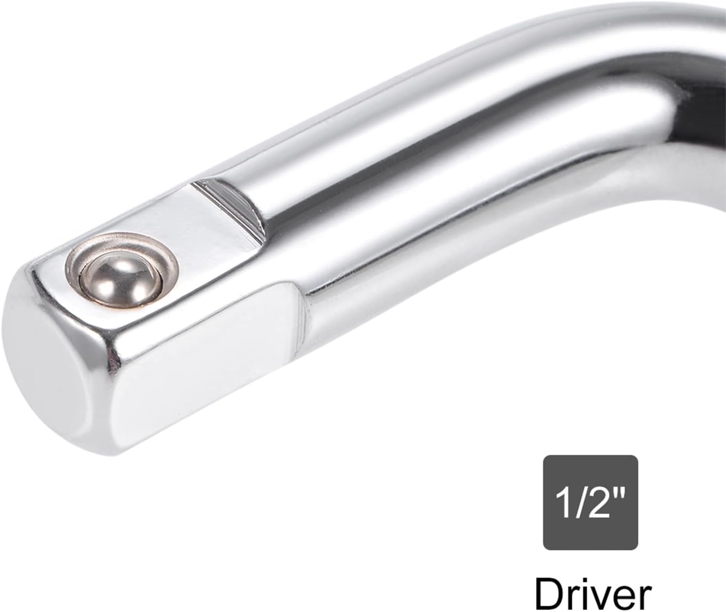 uxcell Juego de disyuntor de enchufe de 12″ y 38″, llave de barra de extensión en forma de L, CR-V