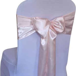 WELMATCH Lazos para silla de satén rosa rubor, 12 unidades, para decoración de banquetes de boda, fiesta, evento, decoración (rosa rubor, 12) WELMATCH Lazos para silla de satén rosa rubor, 12 unidades, para decoración de banquetes de boda, fiesta, evento, decoración (rosa rubor, 12)