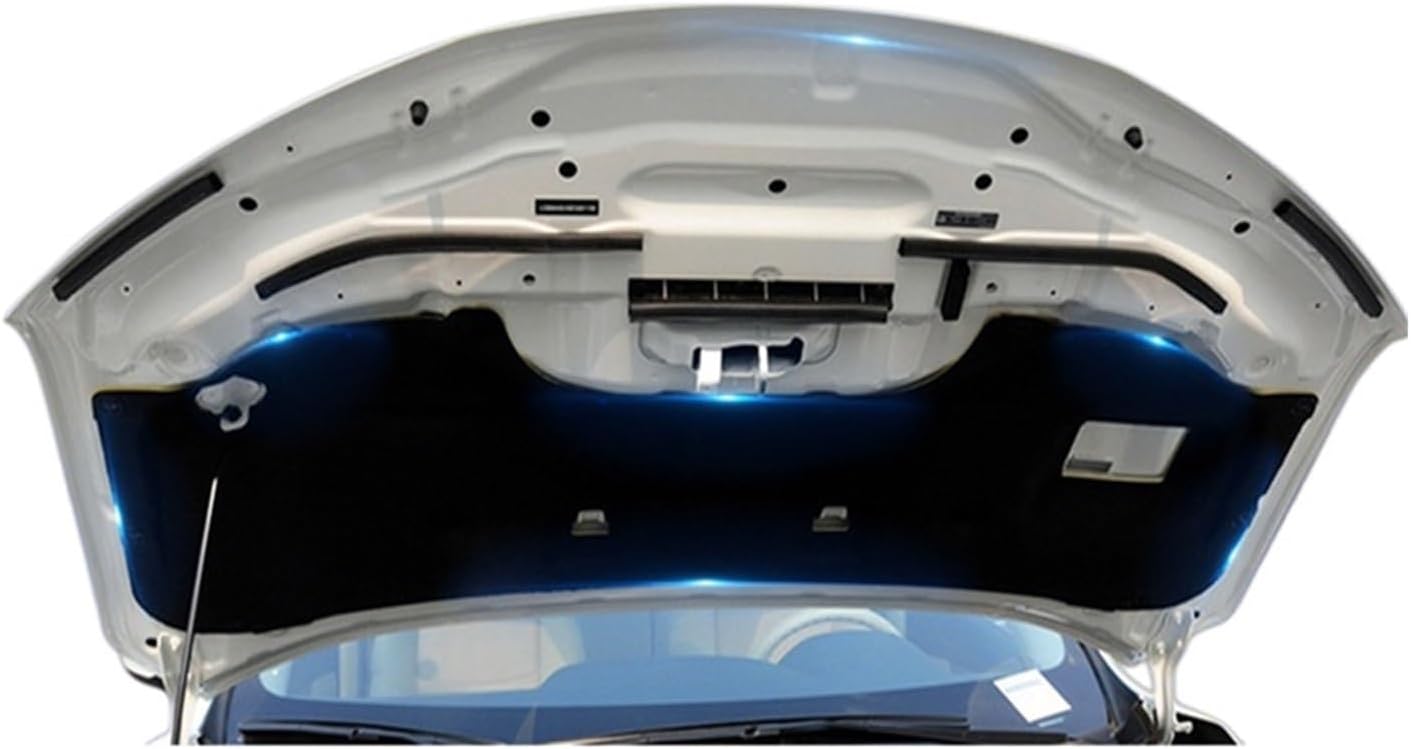 Rouge – Alfombrilla de algodón con aislamiento acústico y acústico para motor y cortafuegos, compatible con Nissan X-Trail 2014-2019