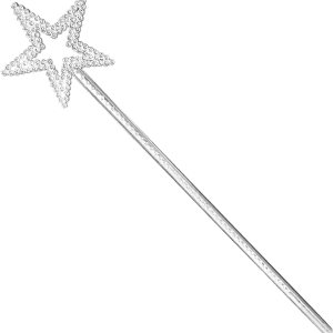 Varita mágica de plata de 13 pulgadas, varita mágica de hada, varita de princesa, varita mágica para niños, mujeres y hombres, fiesta de cumpleaños, Varita mágica de plata de 13 pulgadas, varita mágica de hada, varita de princesa, varita mágica para niños, mujeres y hombres, fiesta de cumpleaños,