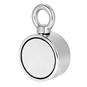 Imán de pesca de neodimio súper fuerte, imán de neodimio de tierras raras de doble cara, 450 libras (449.7 lbs), fuerza de tracción combinada para Imán de pesca de neodimio súper fuerte, imán de neodimio de tierras raras de doble cara, 450 libras (449.7 lbs), fuerza de tracción combinada para