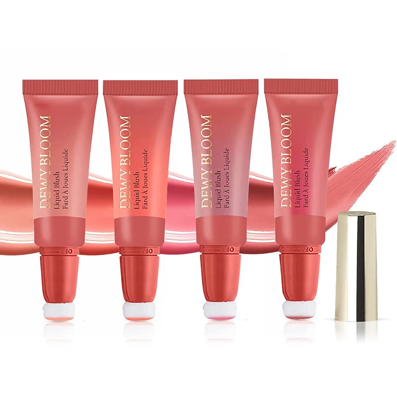 Lápiz de maquillaje líquido para rubor, barra de belleza con cojín de aire, rubor líquido con aplicador de cojín de aire, tanto para labios como en