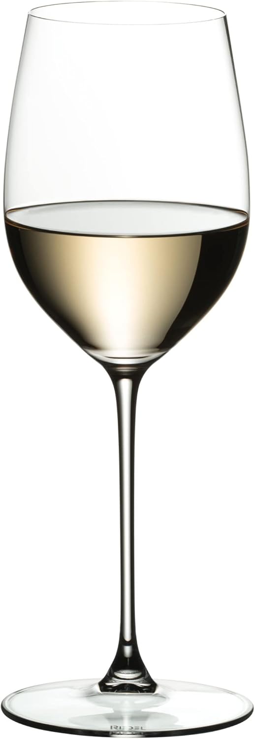 Riedel Veritas ViognierChardonnay – Juego de 2 copas de vino de cristal grabadas personalizadas de 13.05 onzas para Chardonnay, Pinot Grigio,