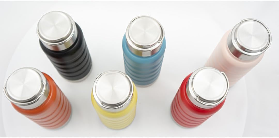 Termo de cocina frío caliente, botella de 14 onzas, cuerpo de acero pintado de doble capa inoxidable e irrompible, café, bebidas frescas, sin BPA,