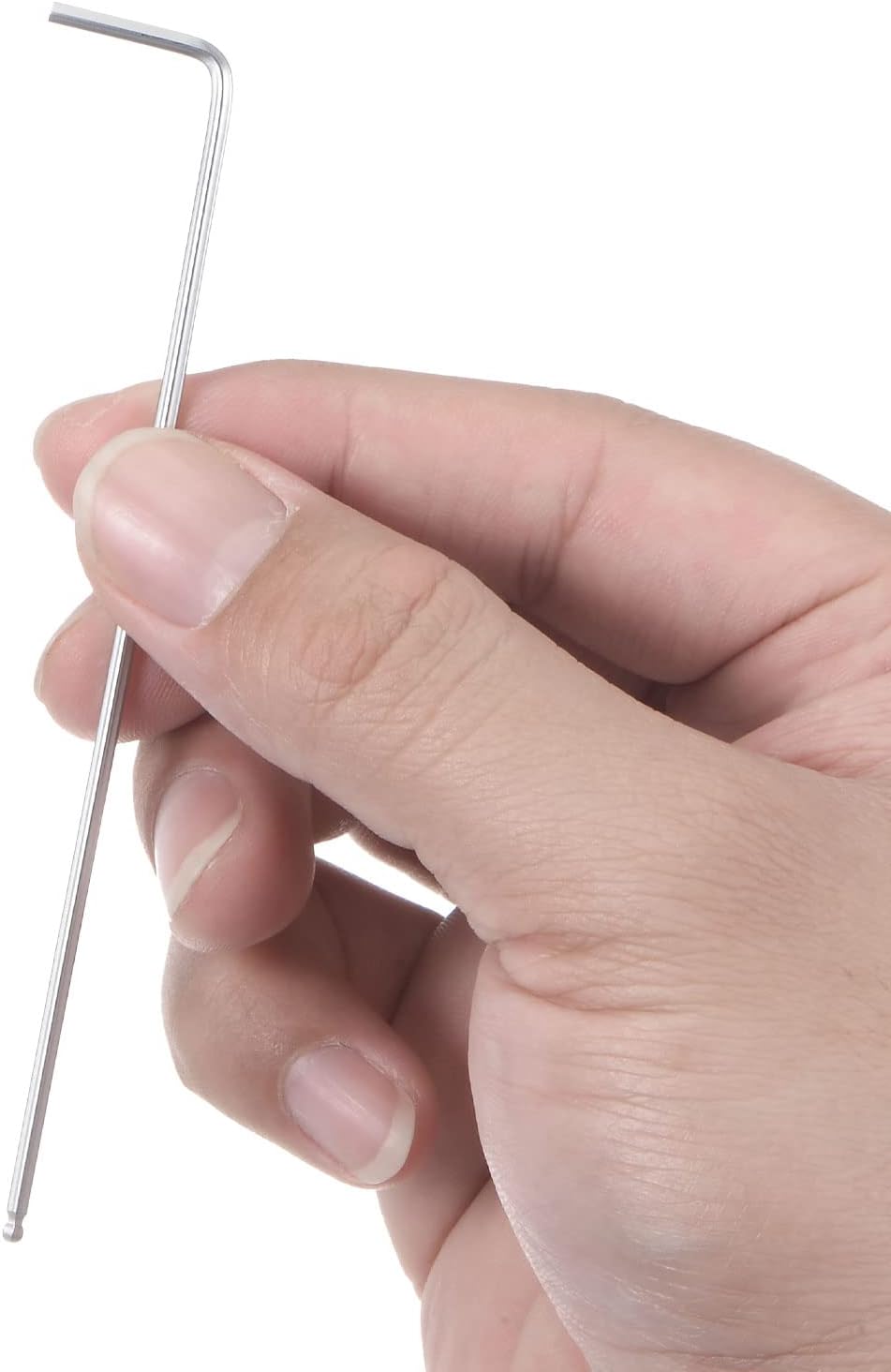 uxcell Llave hexagonal de extremo de bola de 564 pulgadas, herramienta de reparación de brazo largo en forma de L 40Cr, SAE 2 piezas