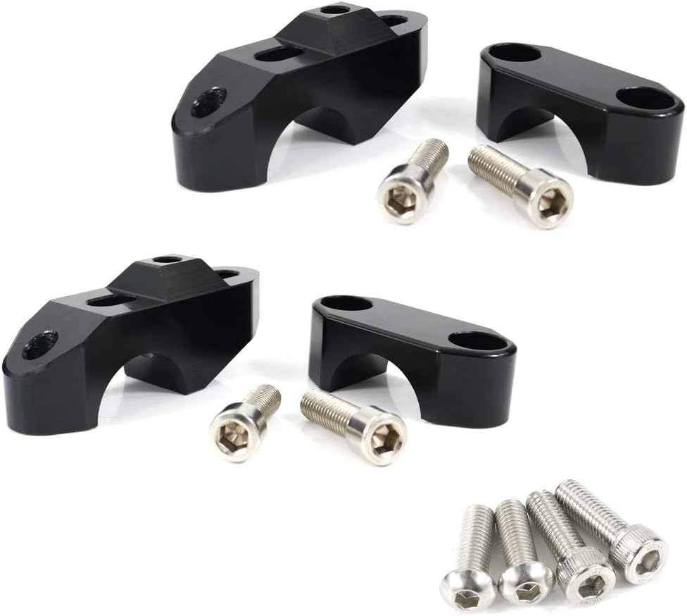 Xitomer Elevadores de manillar de 1.000 in de 1 pulgada con abrazaderas, apto para Shadow 600750, XV1700 96-10  XVZ1300, M50, Motocicleta ATV Dirt