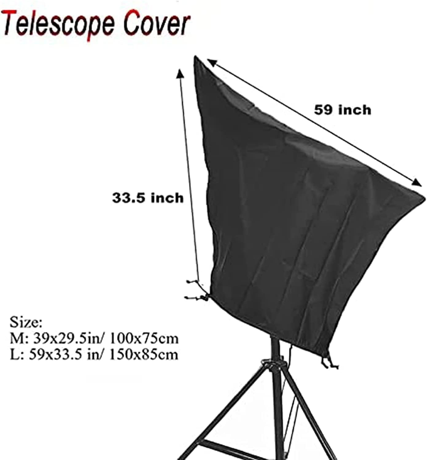 Funda para telescopio, resistente al sol, para telescopios, impermeable, a prueba de sol, astronómico, con cordón ajustable, para Celestron