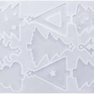 SYlive Molde de llavero de silicona DIY Artesanías Molde de resina epoxi Joyería colgante de Navidad SYlive Molde de llavero de silicona DIY Artesanías Molde de resina epoxi Joyería colgante de Navidad