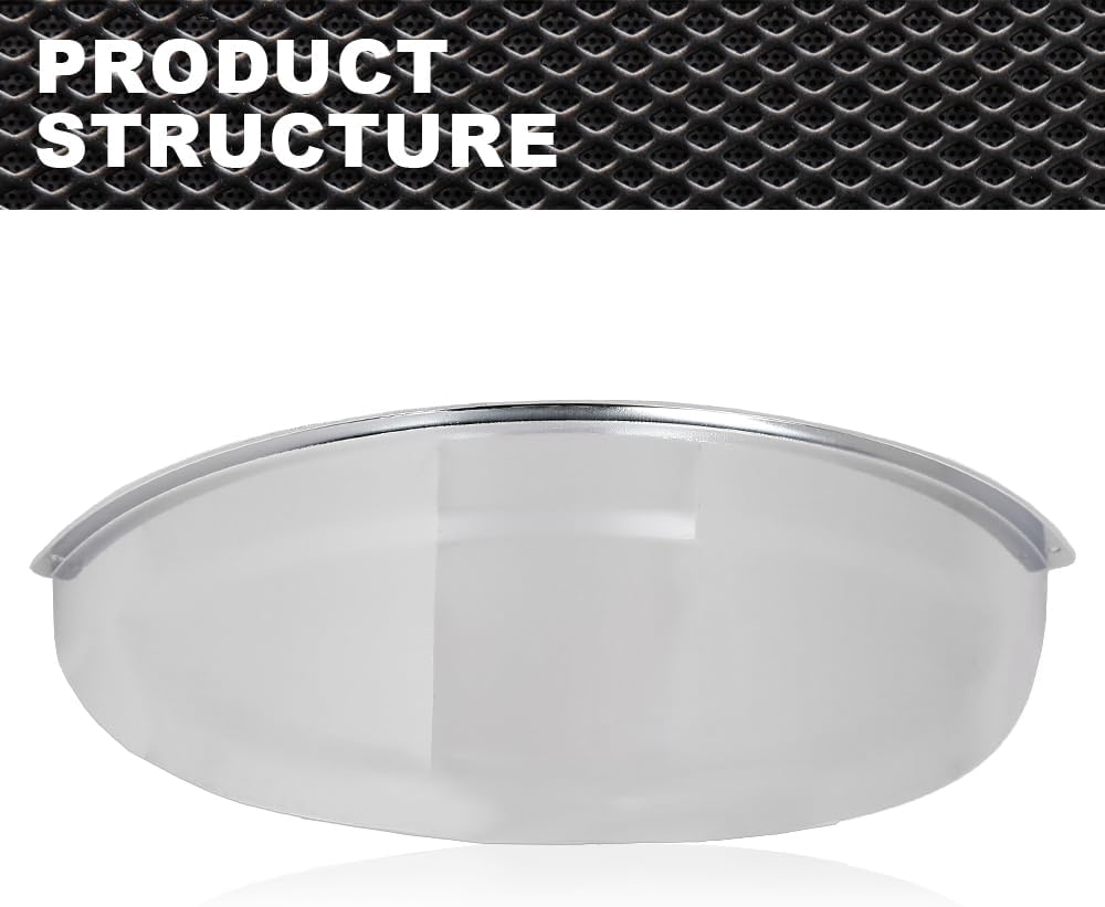 Par de viseras para faros delanteros, 7 pulgadas, protectores cromados resistentes, tapacubos personalizados para coche