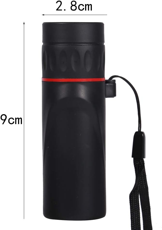 Monoculares telescopio, 30 x 25 impermeable, negro, monoculares ópticos con zoom, para eventos deportivos, conciertos, observación de aves, camping,