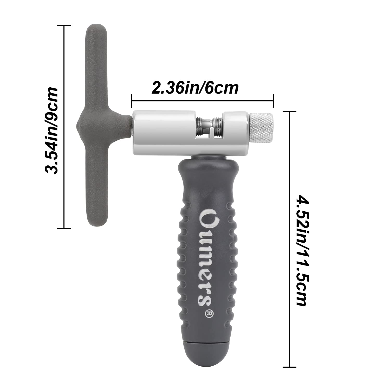 Oumers Herramienta rompedor de bicicleta Chian universal para cadenas de 7, 8, 9, 10, 11 velocidades, quita las cadenas oxidadas fácilmente. Un