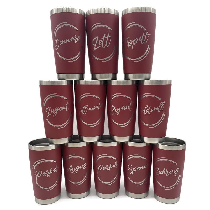Personalized Engraved Stainless Steel Travel Tumbler Mug FREE SHIPPING (Designs 1-16)