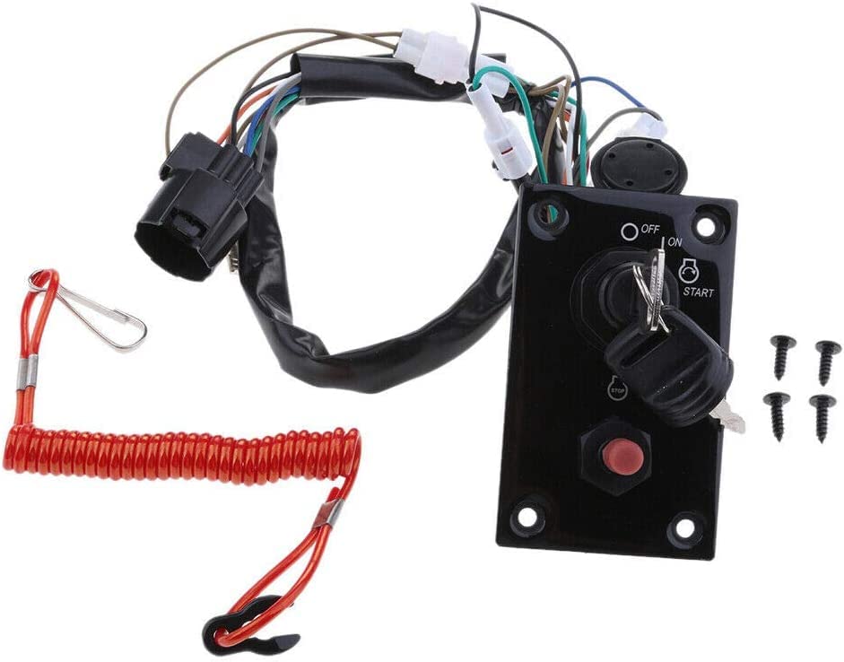 Conjunto de panel de interruptor de llave de encendido fuera de borda marino 37100-96J24 para Suzuki
