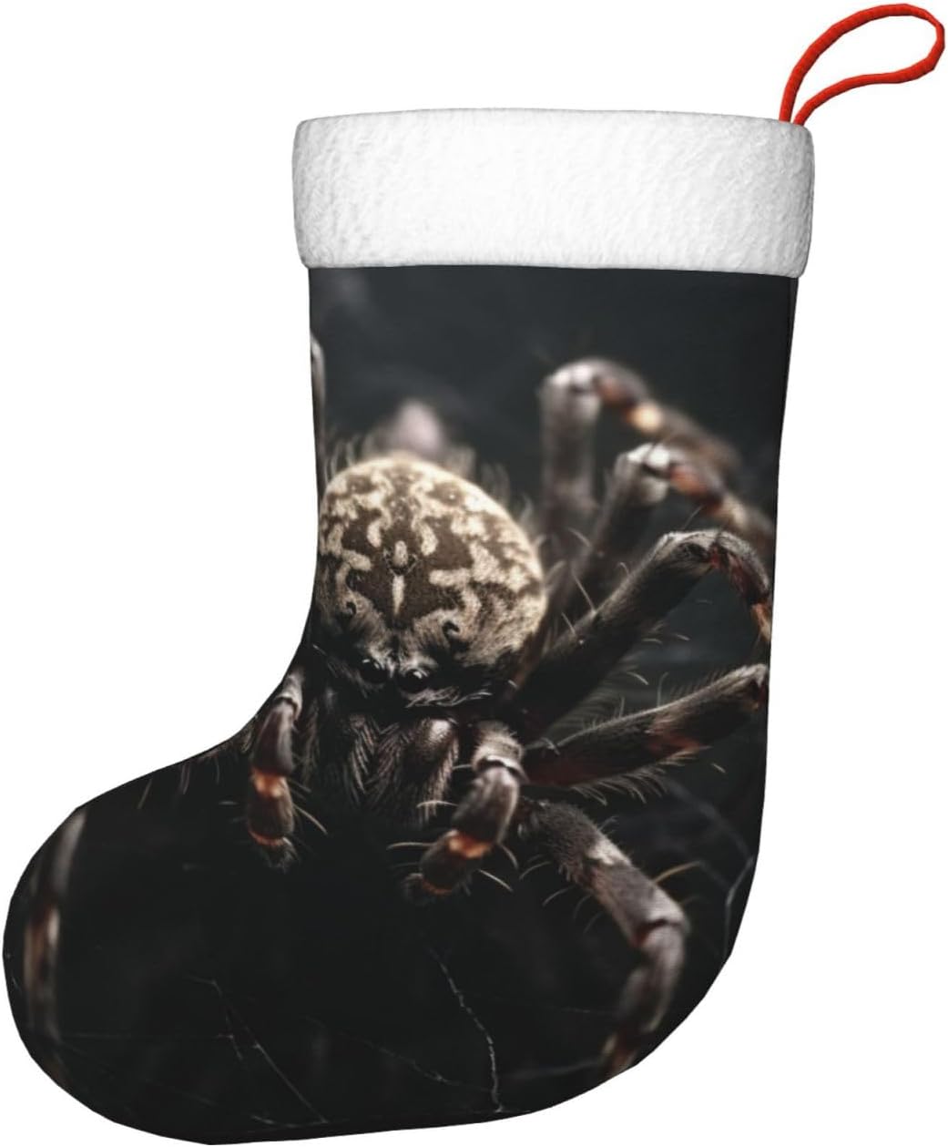 Calcetines de Navidad con estampado de araña aterradora, medias decorativas para la familia, decoración de temporada navideña