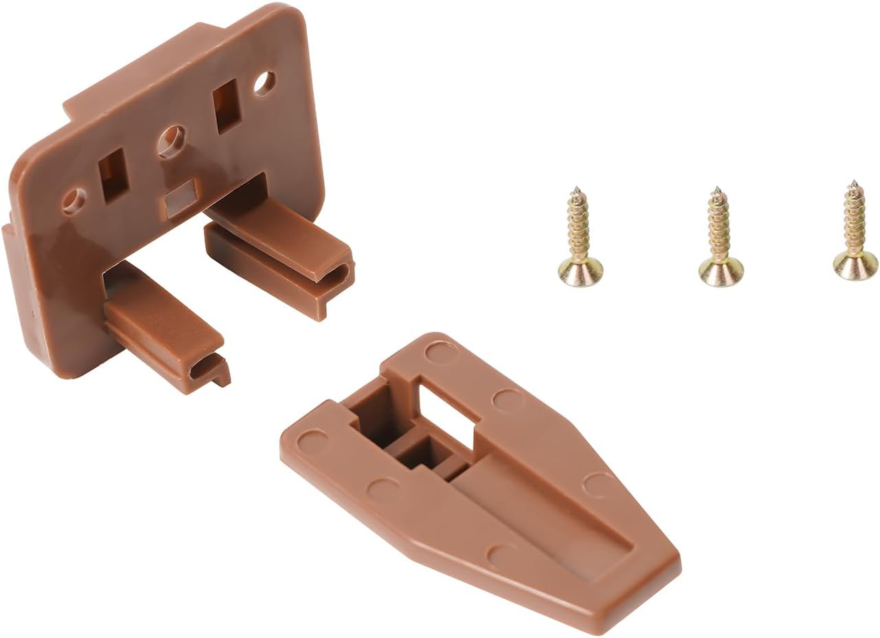 Guías deslizantes de cajones de plástico, paquete de 10 tapones para cajones de tocador, piezas de repuesto, kit de reparación de rieles de cajones