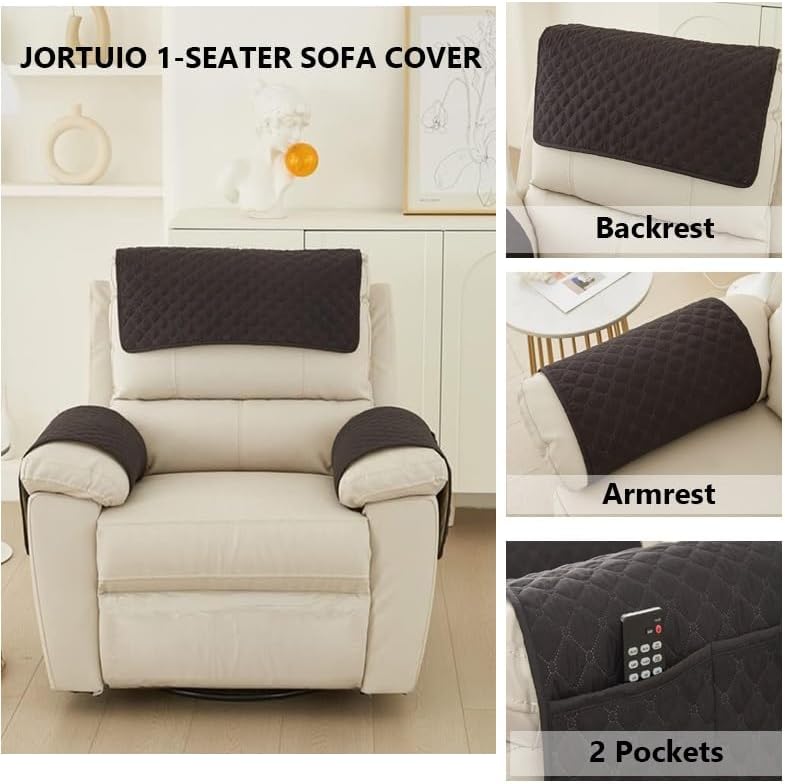 Funda impermeable para reposabrazos de sofá de 123 plazas, funda para reposabrazos de silla reclinable, funda antideslizante para protector de