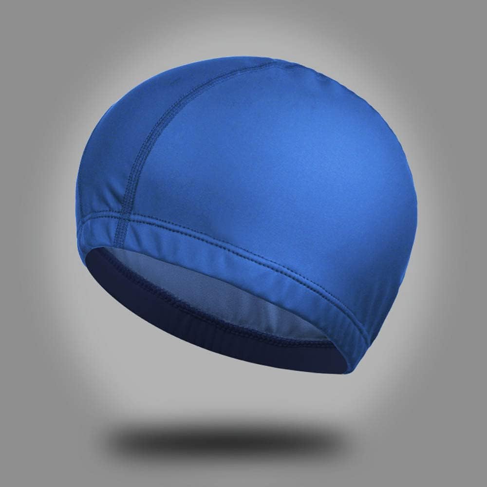 Gorra de natación de tela impermeable de poliuretano para hombre y mujer, 5 unidades
